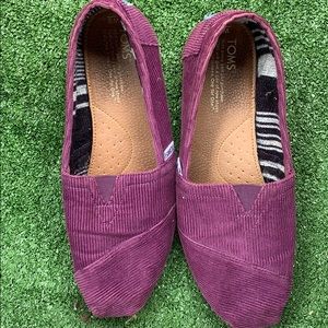Purple corduroy Toms